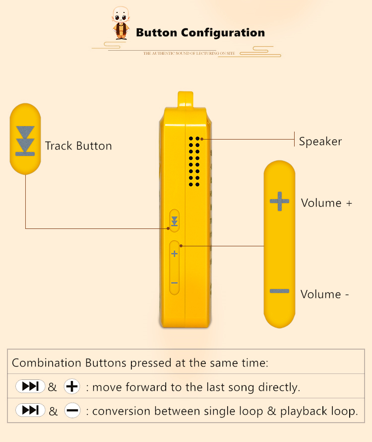 portable  Buddhist MP3 